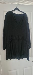 ZARA black polka dot dress size xs fit size 10