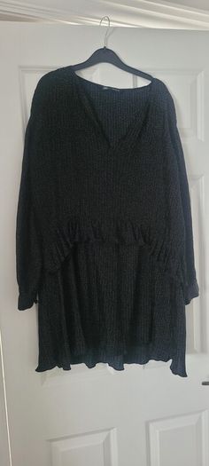 ZARA black polka dot dress size xs fit size 10