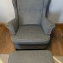 Arm chair and footstool Image 5