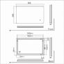 NEW SALE | 800 x 500mm Backlit LED Illuminated Bathroom Mirror with Light Sensor + Demister Image 6