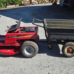 Ride on mower and trailer