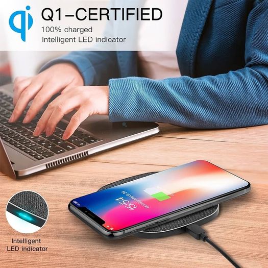 FREE EXPRESS SHIPPING Wireless Charger, Wireless Charging Pad for iPhone 15/14/13/12/11/Pro Max/XR/X/8 Plus,15W Max Fast Wireless Charger for Samsung Galaxy S21/S20/S10/S9/S8,HUAWEI Mate RS/P30 Pro and other Qi Phone