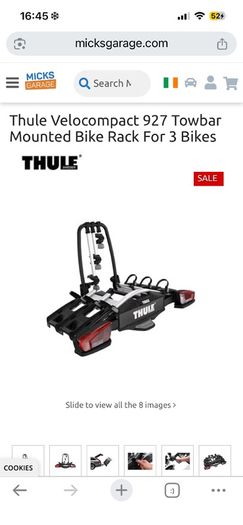 bike rack 3 bikes Thule