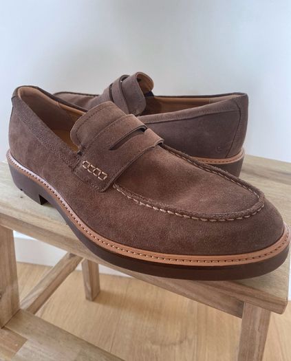 ECCO Metropole London Suede Loafers 10.5