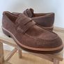 ECCO Metropole London Suede Loafers 10.5 Image 3