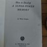 Vintage 1963 Hardback, How to Develop a Super-Power Memory by Harry Lorayne Image 5