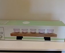 Brand new Large wooden candle holder