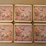 Vintage Pimpernel Coasters x 6 Oriental Birds and Flowers Boxed Image 2