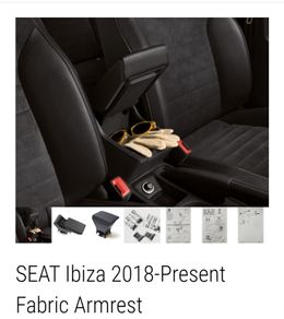 Genuine Seat ibiza mk5 2018 - 2025 cloth factory centre armrest