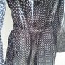 Black Patterned PVC Mac by Mexx, Size 8 Image 6