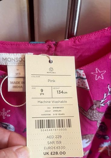 Monsoon Occasion Party Dress age 9 BNWT
