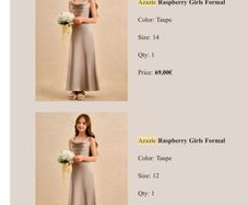 Junior Bridesmaid Dresses Taupe