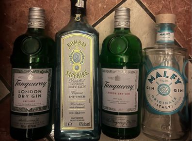 bombay sapphire gin empty bottle