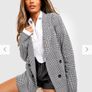 Basic Jersey check relaxed fit Blazer Image 2