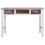 Writing Desk Brown 110x45x76 cm Wood Image 3