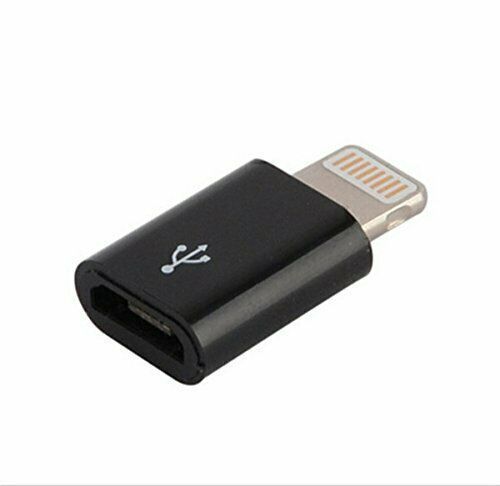 2 X Micro USB (Female) to Apple Lighting 8 Pin (Male) Charger/Data Sync Adapter/Convertor (Black&White) (Brand New/Warranty)