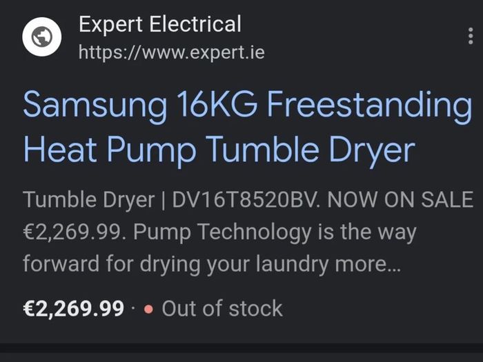 Washing machine/Dryers (coin operated) / Dryer