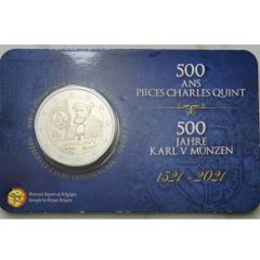Belgium 2 Euro Brilliant Uncirculated Coin 2021 - 500 Years of Carolus V - 2 Euro Commemorative Coin