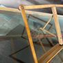 Rare ca 1880 Antique Portable Folding Book Rest Music Stand Campaign Desk Top Wooden Image 8