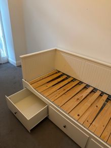 Hemnes Day- Bed frame with 3 drawers, white