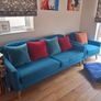 sofa and 2 one seaters Image 3