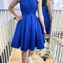 Royal Blue Confirmation Dress / Girls Occasion Dress & Free Blue Ribbon Laces Image 5