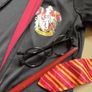 Harry Potter unisex boys/girls costume robe tie glasses + magic wizard wand with light up and sound Image 2