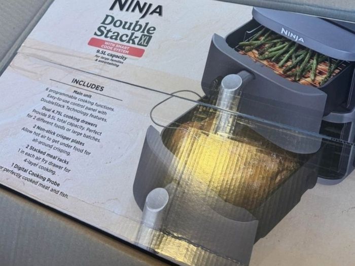 Ninja Double Stack XL 2-Level Air Fryer with Smart Cook System 9.5L SL451UK