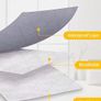 90L Large Capacity Clothes Storage Bags with Zips, Storage Boxes with Lids, Reinforced Handle, Foldable, Thick Fabric, for Comforters, Clothes, Blankets, Bedding, 4 Pack, Dark Grey Image 3