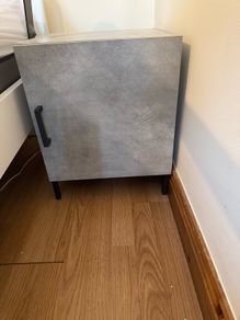 2 Grey bedside cabinet