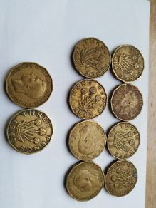 Trupenny coins qty 10