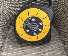 SLx Outdoor Extension Lead Waterproof, 20m, 2 Socket Reel, Heavy Duty Cable, Thermal Cut Out, IP54 Rated, Double Plug