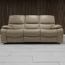 Rita 3+2 True Beige Leather Recliner Sofa Set Image 5