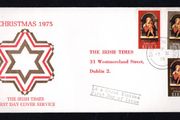 1975 Ireland Christmas Commemorative Stamp Illustrated The Irish Times Addressed First Day Cover (FDC)