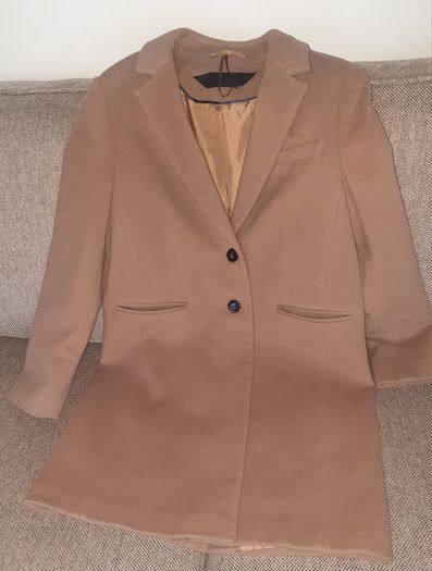 Marks and Spencer 70% wool 10% cashmere 20% polyamide coat UK size 14 in excellent condition with no issues 91cm full length and 55cm armpit to armpit see last three photos for exact measurements FREE TRACKED POSTAGE INCLUDED