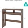 Walnut Wooden Console Table - Farmhouse Narrow Hallway Table with Storage, Behind Sofa Table for Entryway & Living Room Image 2