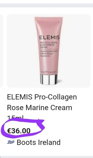 Elemis Pro Collagen Rose Marine Cream 15ml. Foil sealed several available