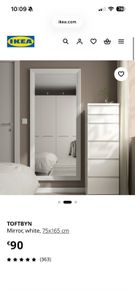Large IKEA Toftbyn Mirror