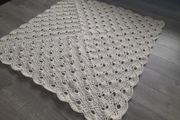 Stunning handmade christening blanket
