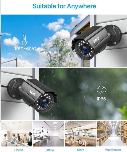 2MP 1080p Outdoor/Indoor Home Security Camera (Hybrid 4-in-1 HD-CVI/TVI/AHD/960H Analog CVBS),24PCS LEDs,80ft(24M) IR Night Vision,Weatherproof Surveillance CCTV Bullet Camera (FREE POSTAGE)
