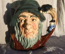 RIP VAN WINKLE D6438 (Royal Doulton) - a vintage large size character jug (1950's - 1970's). 6.5" height.