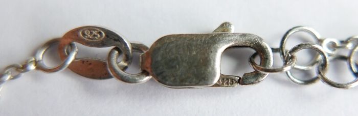 Vintage 925 Sterling Silver Lauren name Necklace