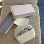 Jimmy Choo Gold Glasses with Pearl Detailing Image 9