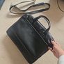 Leather laptop bag. Never used. Image 3