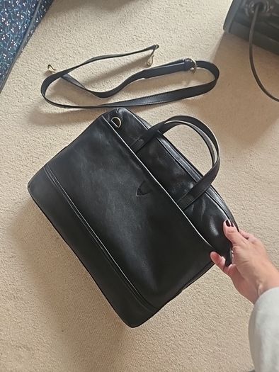 Leather laptop bag. Never used.