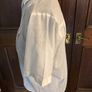 White Short Sleeve V-neck Blouse - Size 10 Image 2