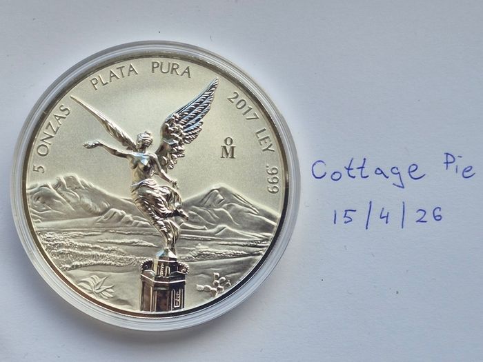 2017 5 oz Mexican Libertad Silver Bullion Coin