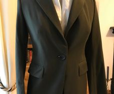 Vintage Olive Green trouser Suit - Size 12