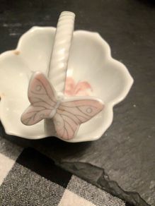 Vintage butterfly basket