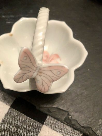 Vintage butterfly basket